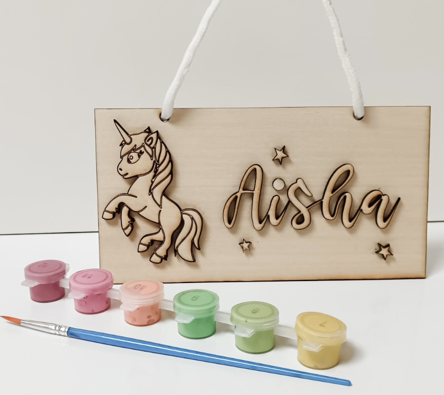 Add a Personalized Touch to Your Child's Room with Custom Wooden Name Plates